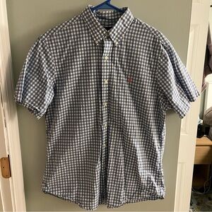 Ralph Lauren Blue Checkered Button Up Shirt